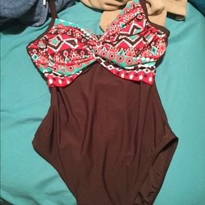 One piece bathing suit never worn.